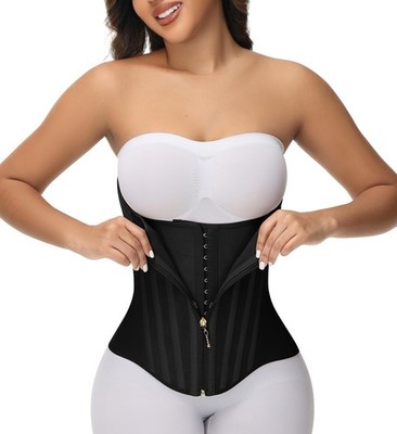 SHAPSHE Waist Trainer for Women Medium, Black（up a Size is More Comfortable） 