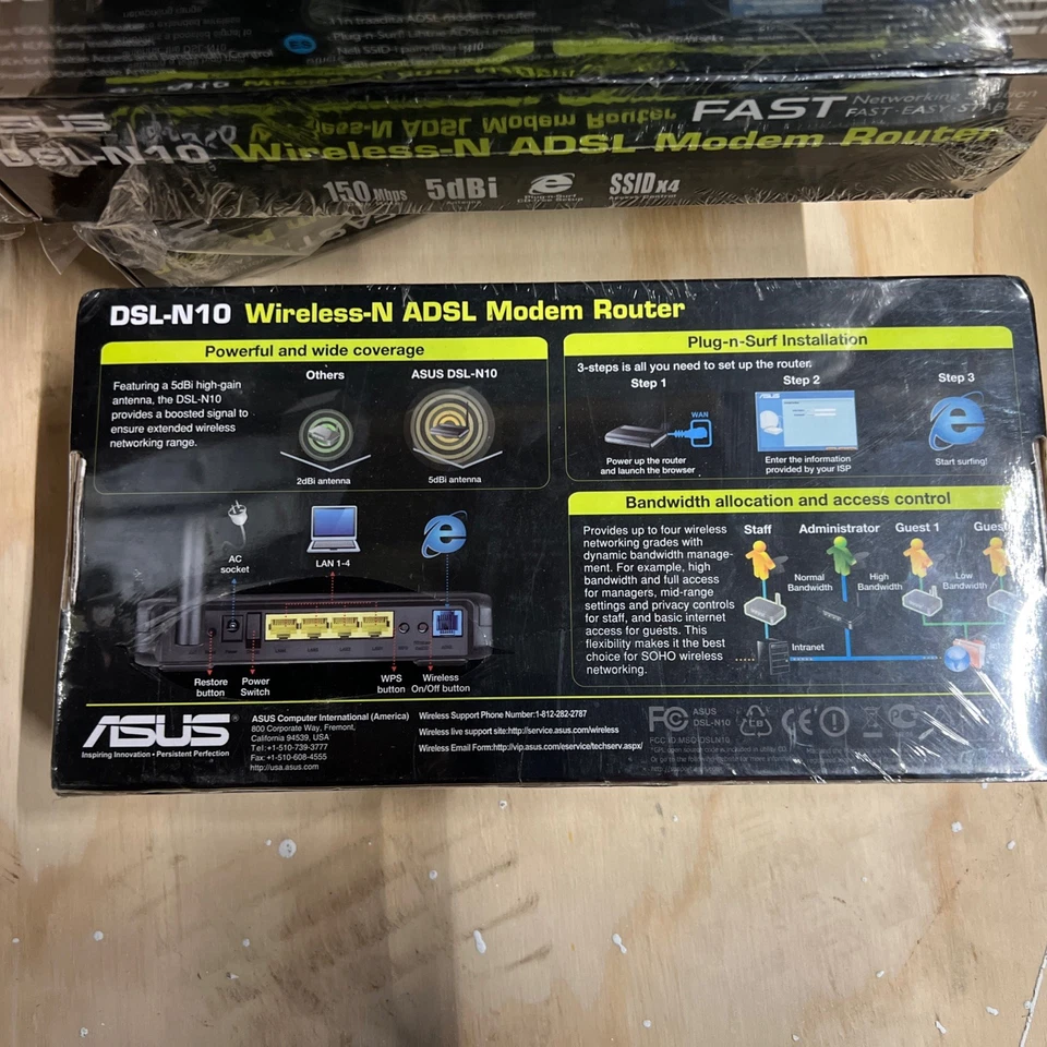 ASUS DSL-N10 ADSL Modem Router - Image 2 of 2