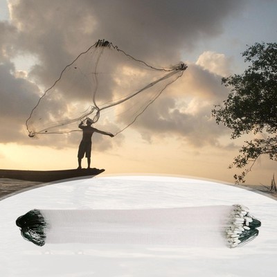Fischernetz PVC Fertig Fisch Net mit Float Fisch Angeln Fisch Kiemennetz