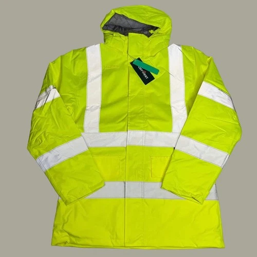 PORTWEST Eco Hi-Viz Winter Jacket/Coat Unisex Sz L Yellow/Reflective EC60 - product listing photo