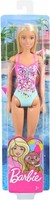 Mattel GHW37 Barbie Beach Puppe (Rosa, Blau) Badeanzug