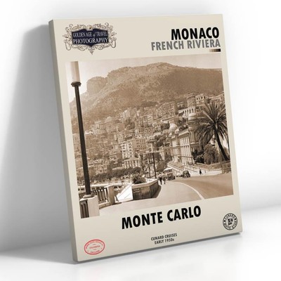 FOTOKUNST 312,MONTE CARLO,MONACO,FRANZÖSISCHE RIVIERA,FÜNFZIGER JAHRE