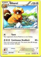 Bibarel Primal Clash 118/160 Uncommon Pokemon Near Mint Pokemon Card
