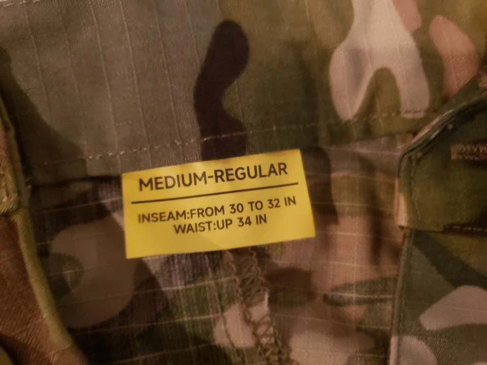 Camouflage Tactical Suit Set ~ NEW ~ BDU Shirt & Pants ~ Heavy Duty ~ Med Reg - Image 4 of 4