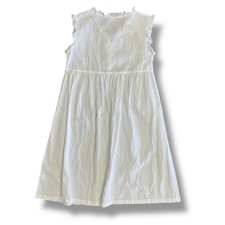 Vintage Victorian Classics White Cotton Embroidered Prairie Nightgown Dress M