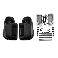 Lower Vented Leg Fairing+LED Turn Signal Light Fit For Harley Street Glide 14-Up