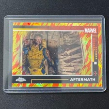 🔌IU 2025 TOPPS CHROME DEADPOOL HUMAN TORCH LAVA REFRACTOR /39 AFTERMATH #76