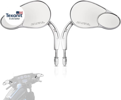 Rearview Mirrors,Split Vision Mirrors for Harley 1982-2025 Most Models Road King
