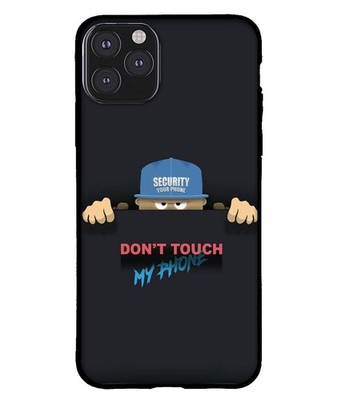 Funny Don t Touch My Phone Case Security Guard Humor Slim Protective Phone Cover