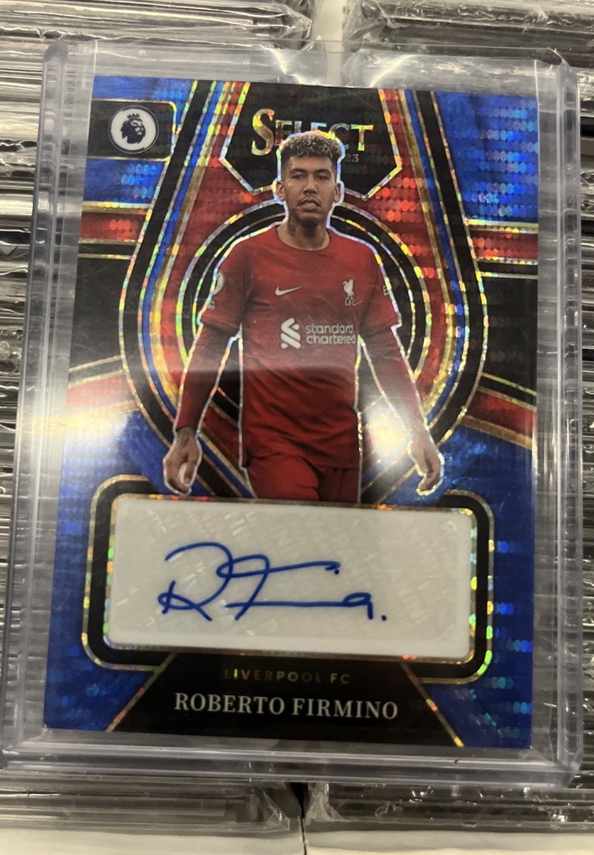 スポーツ選手 SELECT PRIZM PANINI ROBERTO FIRMINO 2022-23 Select PL Roberto Firmino Select Signatures Blue