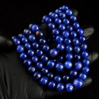 3 Strand Blue Sapphire 1071.00 Cts Very Attractive Necklace Jewelery VK 28 E669