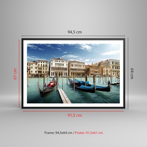 Affiche Poster 91x61cm Tableaux Image Architecture venise italie gondole Art - Imagen 3 de 10
