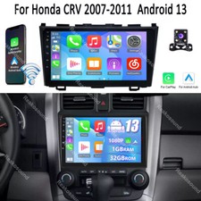 For 2007-2011 Honda CRV Android 13.0 Carplay Car Stereo Radio GPS Navi WIFI CAM
