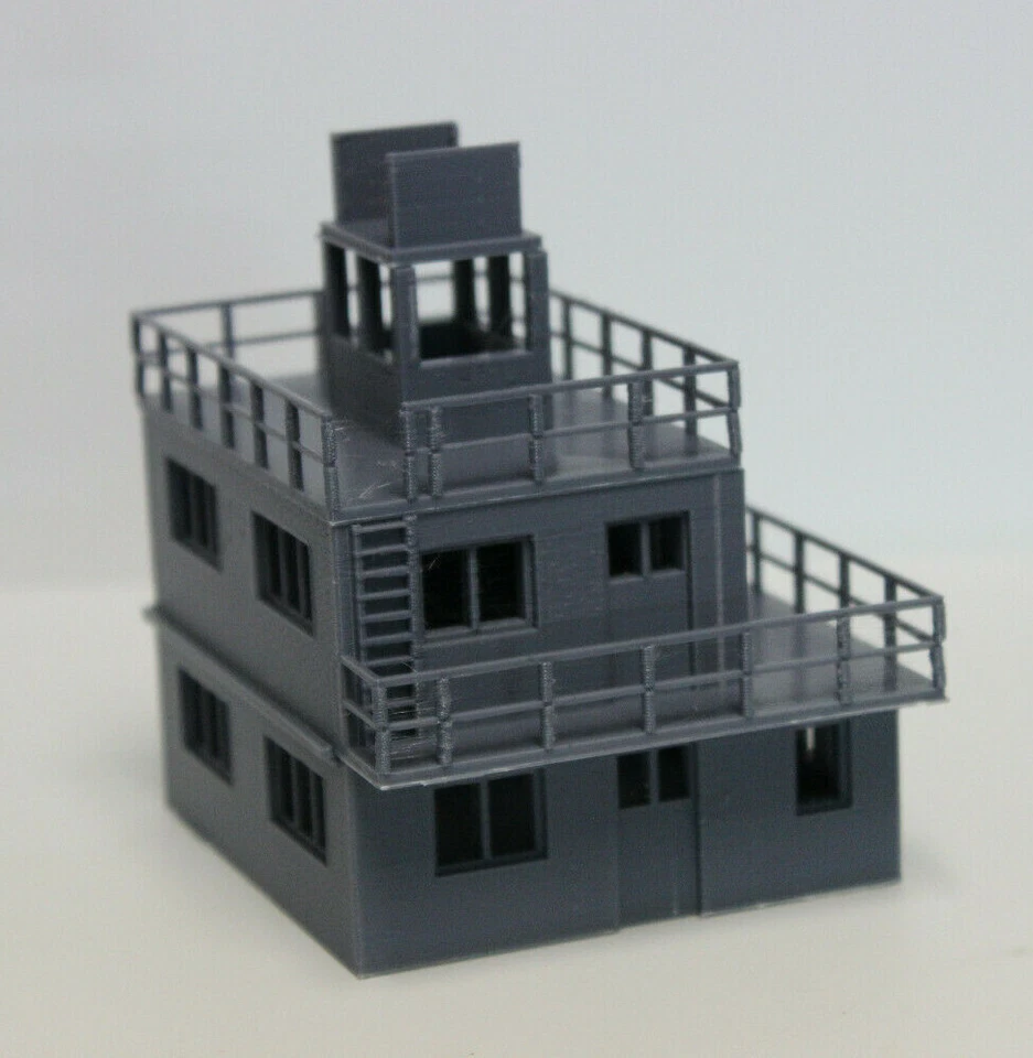 Torre de control aéreo RAF WWII impresa en 3D 1:144 1:100 1:87 1:72 1:48 Foto 3 de 4