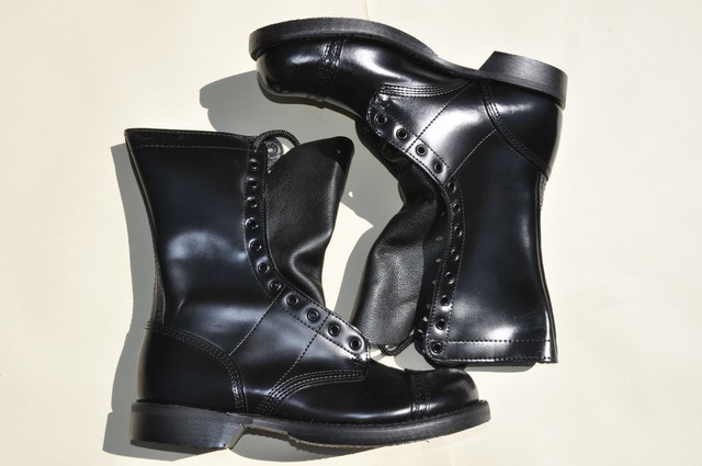 black leather jump boots