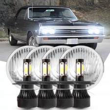 4pcs 5.75 5-34 Round Led Headlights Hilo For Chevy El Camino Corvette