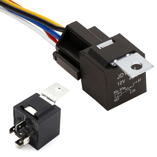 5Pcs 12V 40 Amp Car SPDT Relay DC 5 Pin 5 Wires W/ Harness Socket Automotive AU - Picture 9 of 17