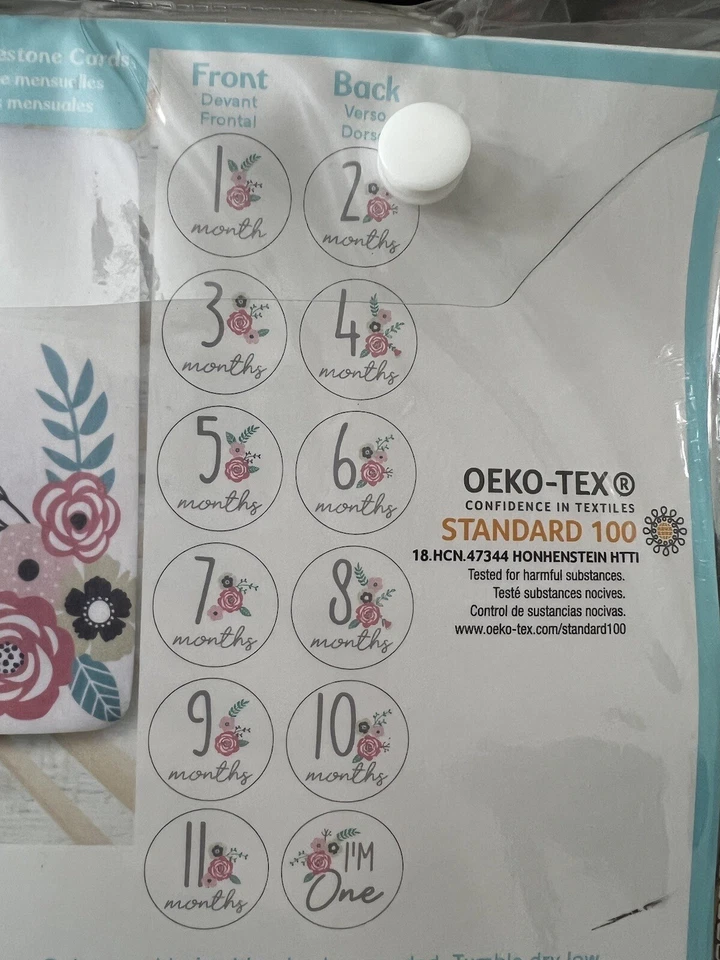 NEW Fisher Price Monthly Milestone Fitted Crib Sheet Woodland Wonders Collection - Image 4 of 4