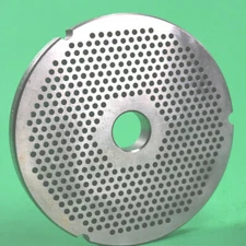 #42 x 1/8" (3mm) Stainless meat grinder plate for Biro   5 1/16" diameter