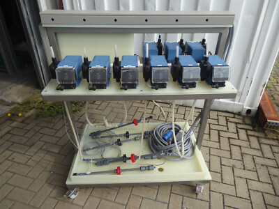 Dosierpumpe Pumpenstand mit 9 Dosierpumpen ELADOS EMP II mobile Ausführung VA