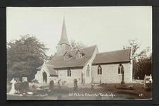 UK, ENGLAND 813-TANDRIDGE -Sr. Peter´s Church  (Real Photo (RPPC)