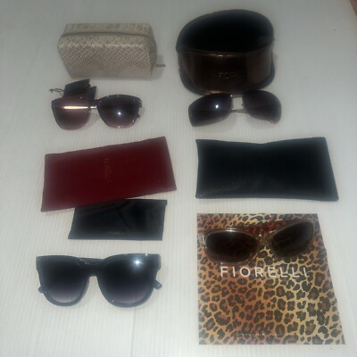 4x Fiorelli Sunglasses As Is Preowned Selma Bronnie Fiesta