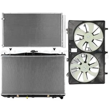 For 2011-2015 Toyota Sienna  3.5L Radiator & Condenser & Cooling Fan Kit