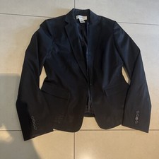 Calvin Klein Women's Black One-Button Business Blazer Jacket Size 6