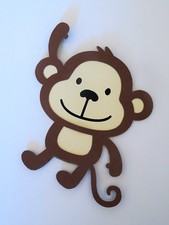 Cute Monkey 1 Die Cut Paper Piecing Scrapbook Embellishment