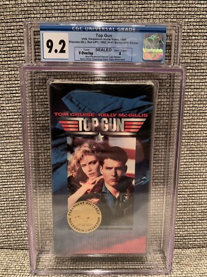 Top Gun VHS Sealed CGC Graded 9.2