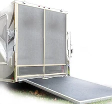 BESTERYUS Toy Hauler Screen Rear Opening Fits Ramp Doors Up to 90 Inch Tall
