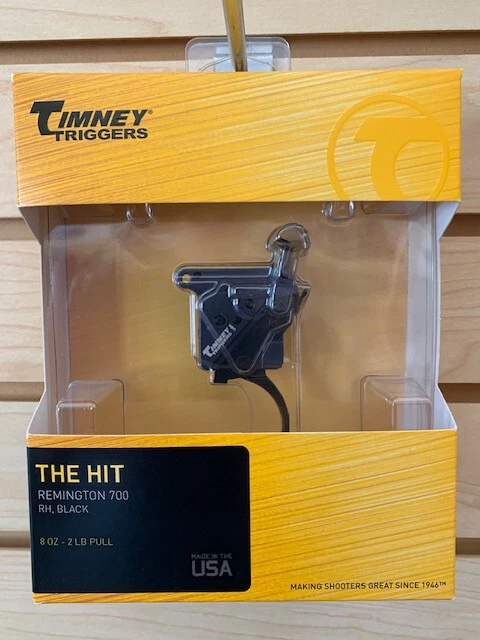 New Timney Trigger The Hit 8 oz - 2 lb for Remington 700 RH Black Curved The Hit