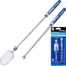 Bluespot Mechanics Inspection Mirror & Pickup Telescopic Extending Tools 2pc