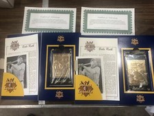 Vintage Golden Legends Of Badeball BABE RUTH MINT in Boxs 2 Lot Yankees LOOK.