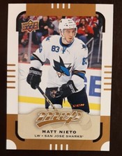 2015 - 2016 Upper Deck Matt Nieto MVP #51 Hockey Card