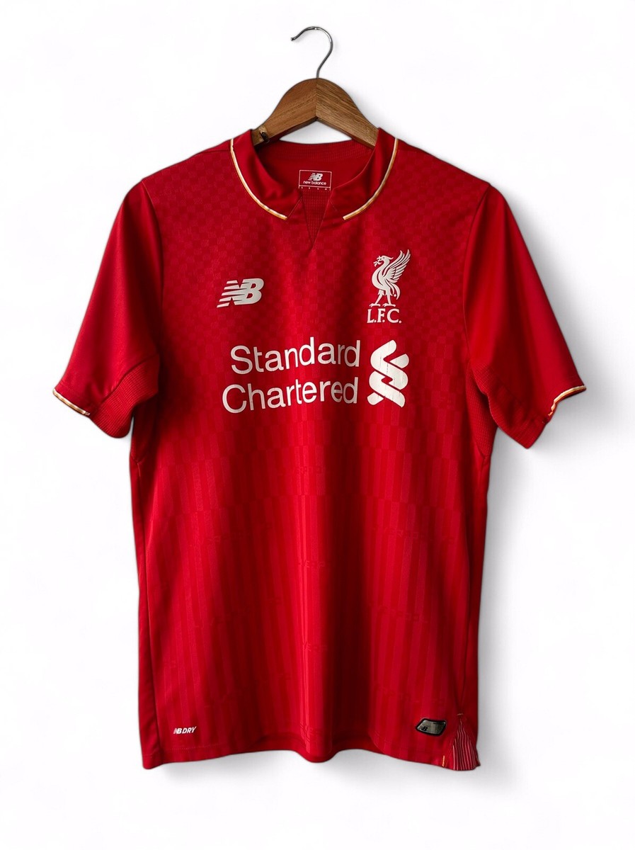 England Liverpool FC 15/16 Home Shirt New Balance Mens Size S