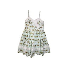 Unique Vintage Avocado Sleeveless Dress Womens Size 3X Flare Aqua Green