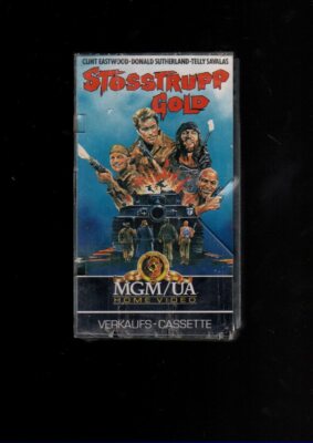 MGM Glasbox  Clint Eastwood   STOSSTRUPP GOLD   Video 2000  Rarität  NEU OVP