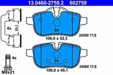 ATE Disc Brake Pad Set For BMW Z4 Roadster E89 34216788275