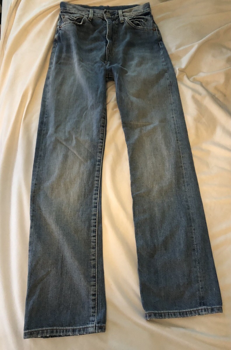 Sz 27 Vintage WOMENS 1950s Levis 701 Straight Leg White Sz 27 Vintage WOMENS 1950s Levis 701 Straight Leg White