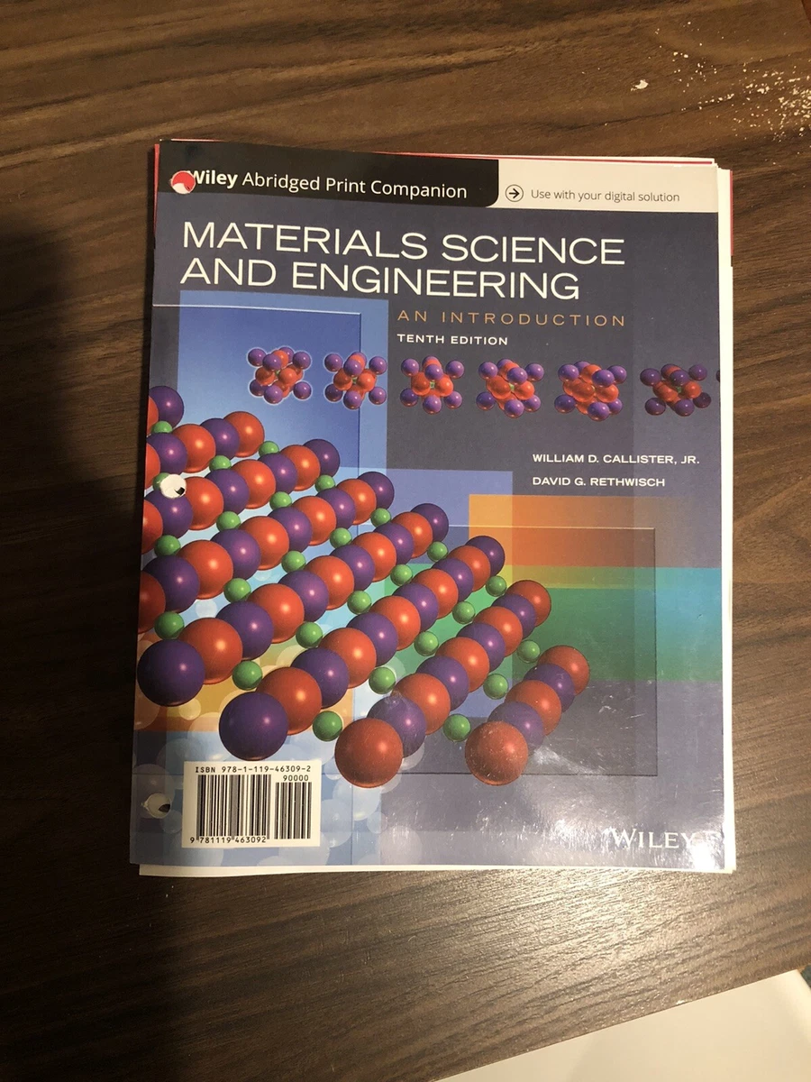 Materials Science And Engineering An Introduction (Other), 50 OFF
