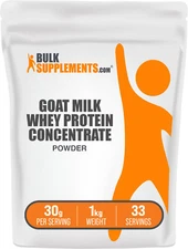 BulkSupplements Goat Milk Whey Protein Concentrate Powder - 30g per Serving