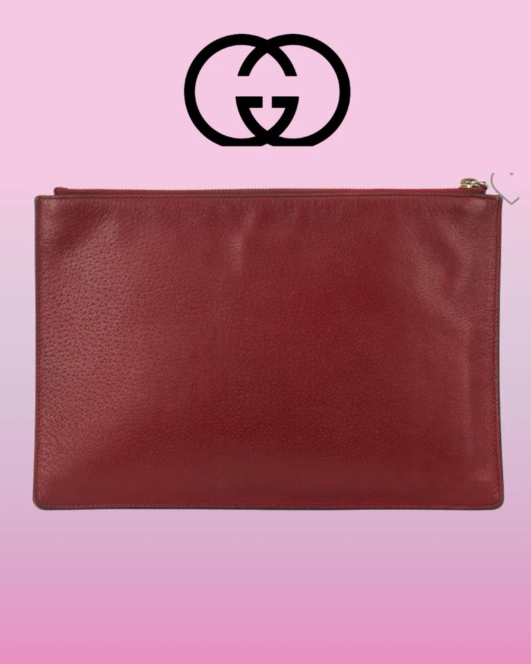 Raro Gucci Tian GG Supreme Bird Floral Garden Series 2016 Bolsa con Cremallera AUTÉNTICA Foto 3 de 4