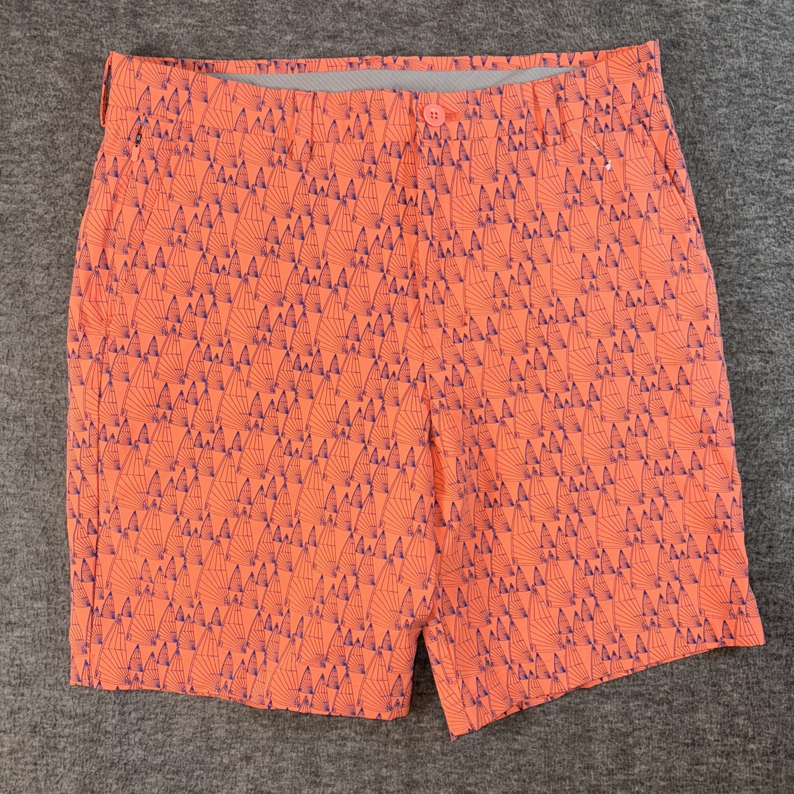 Vineyard Vines Mens On The Go OTG Shorts Performance Racing Sail Print Sz 32 NEW