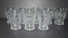 VTG Lot of 8 McKee Rock Crystal Flat Tumblers Glasses 4 1/4 In