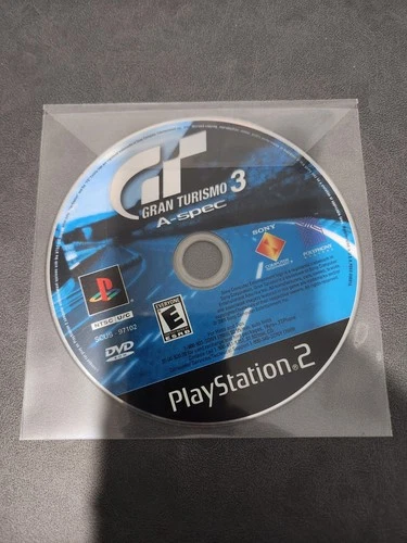 PS2: Gran Turismo 3 A-Spec, Disc Only, Untested, Black Label
