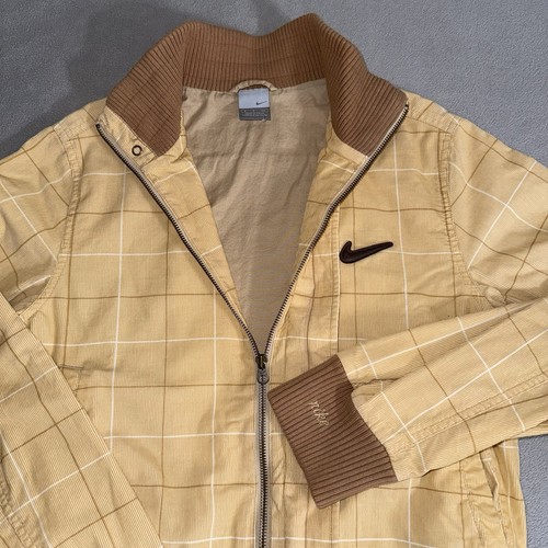 Vintage Nike Corduroy Zip Up Bomber Jacket Women’s Small Hip Hop Outdoors Y2K - Picture 3 of 9