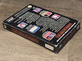 Swords and Serpents Nintendo Nes Game + Box Original Styrofoam Insert