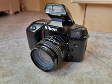 Nikon N70 35mm Camera Quantaray 1:2.8 f:28mm Multicoated Lens - Untested