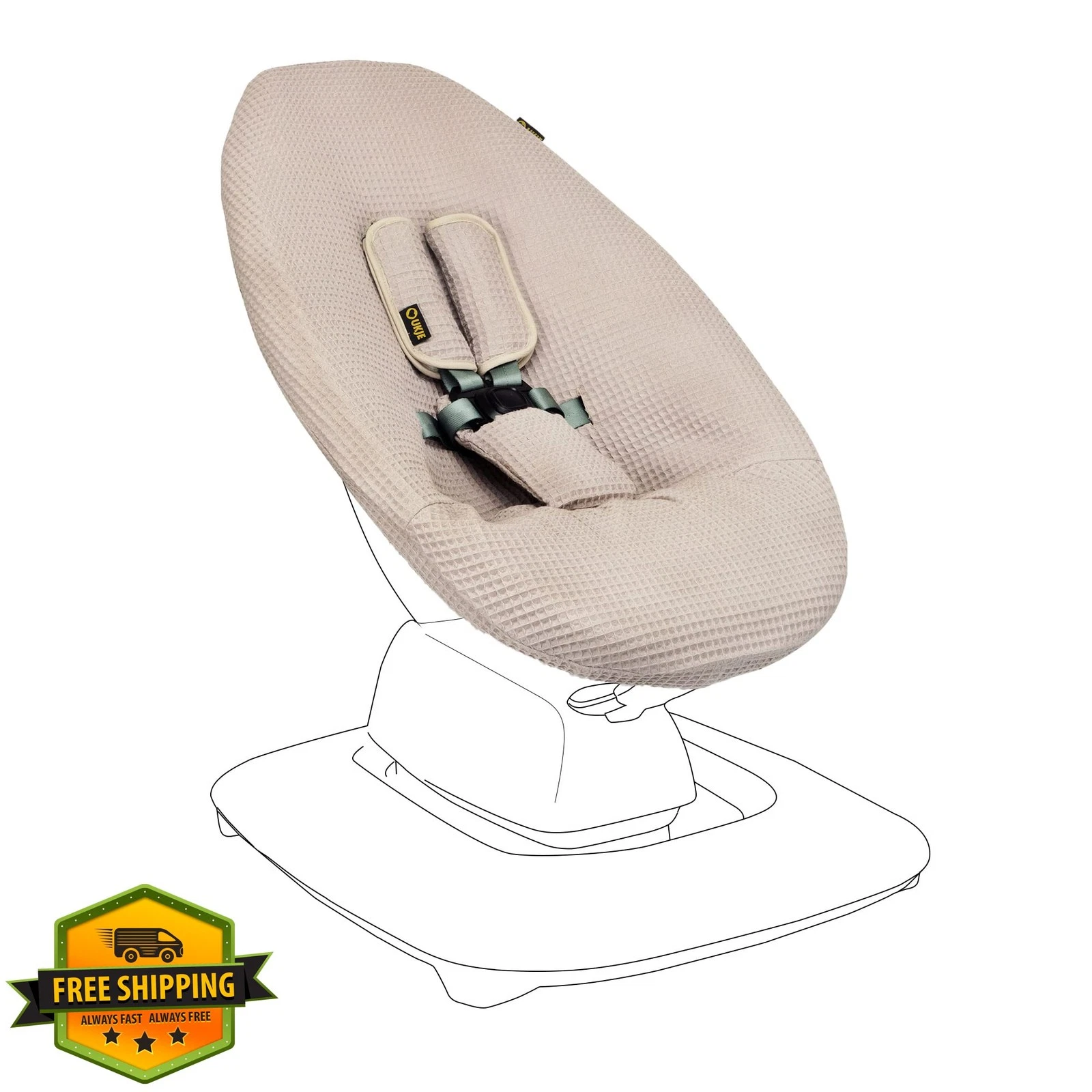 Ukje Taupe Swing Cover for 4moms MamaRoo 5
Opens in a new window or tab